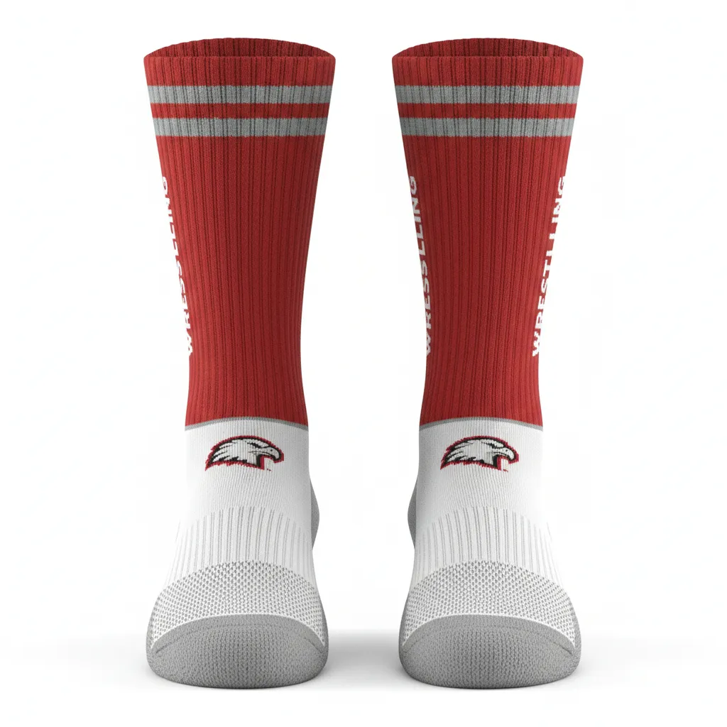 Custom Wrestling Socks - Front View - KINEXA