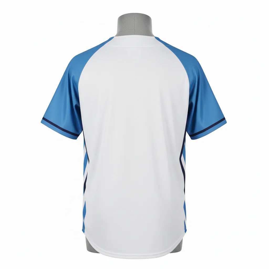 Custom 2 Button Baseball Jerseys - Back View - KINEXA