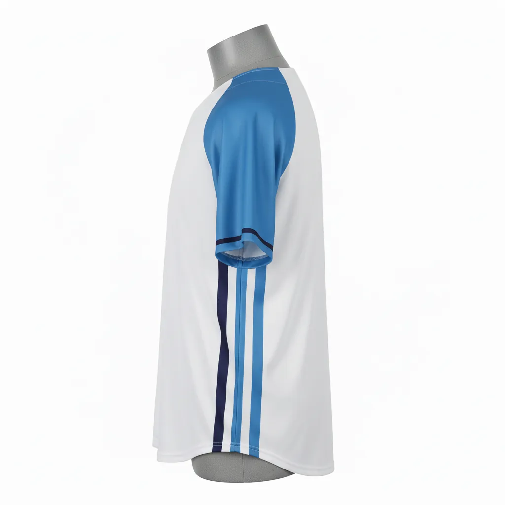 Custom 2 Button Baseball Jerseys - Side View - KINEXA