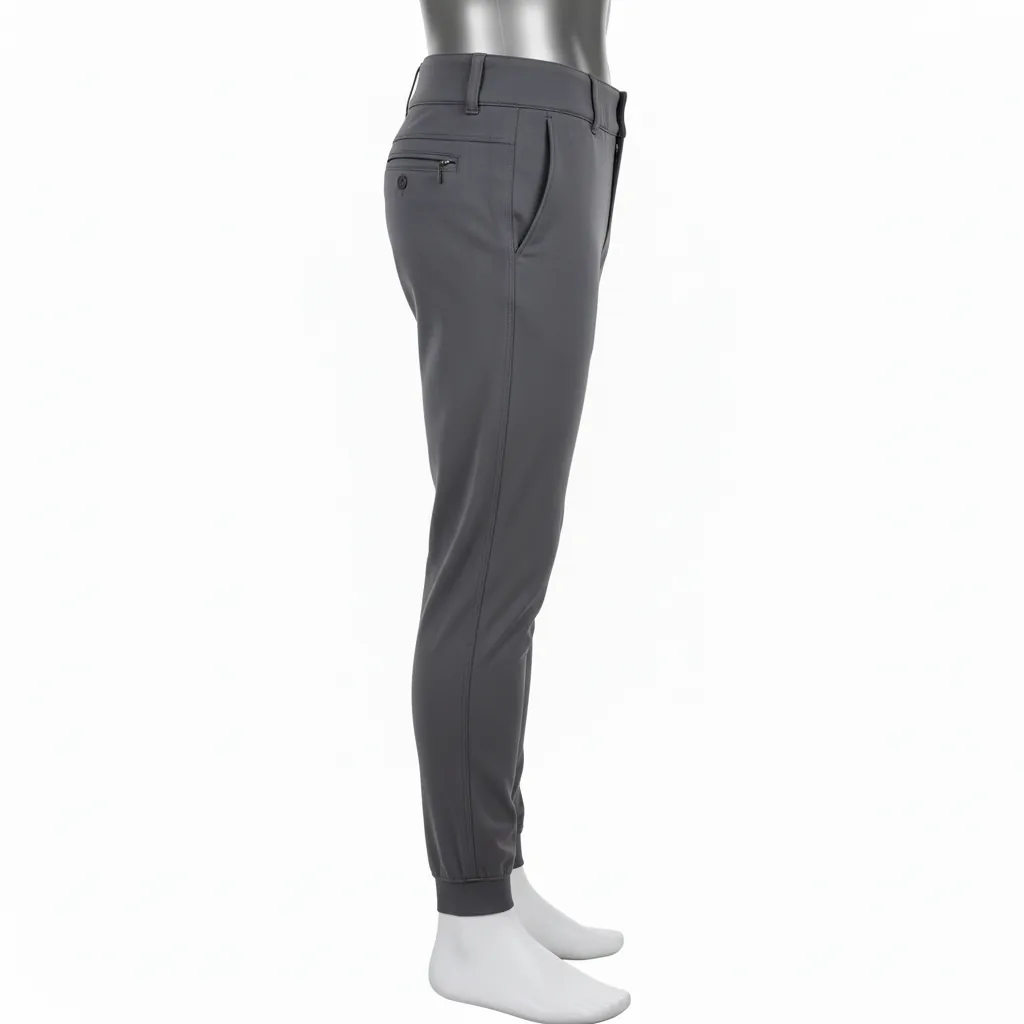 Custom Baseball Ankle Length Baseball Pant - Custom Design - Graphite Solid - Side View - Kinexa Sportswear