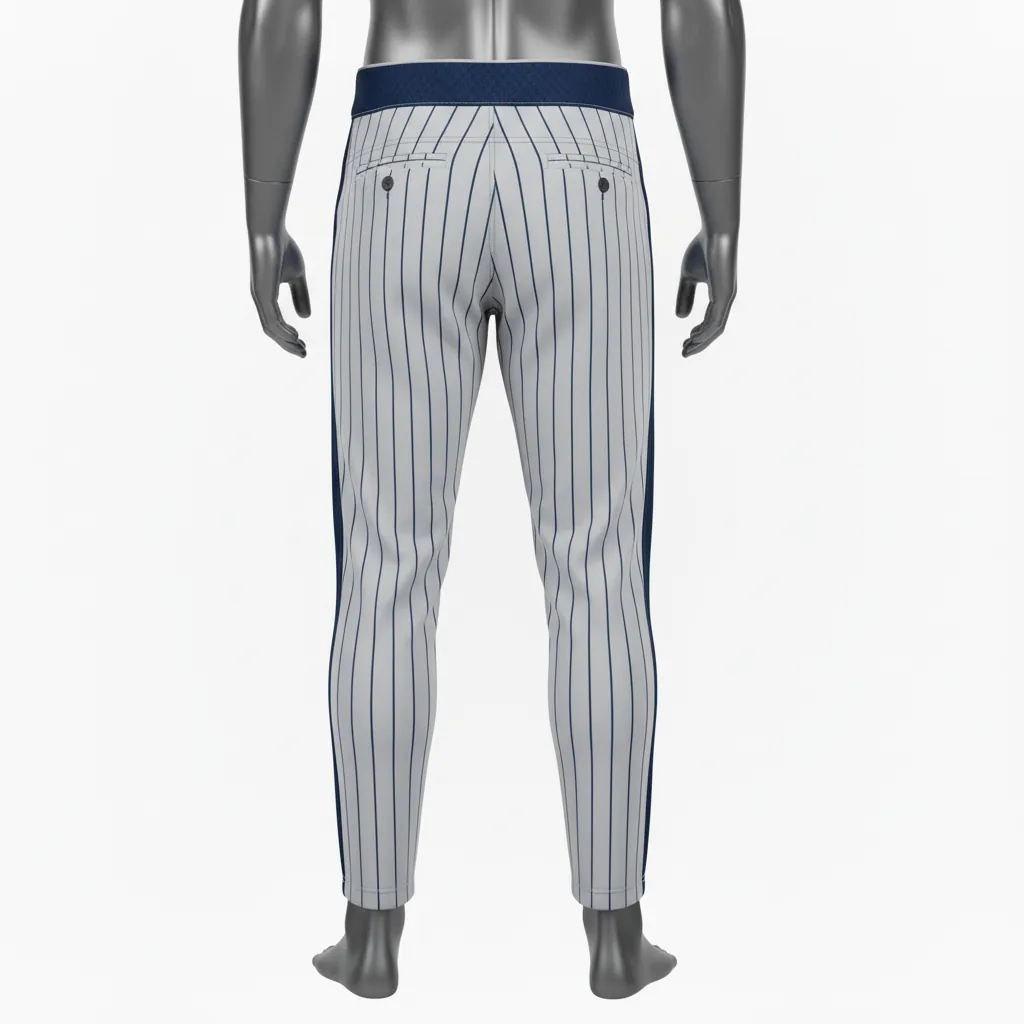 Custom Baseball Pants - Back View - KINEXA