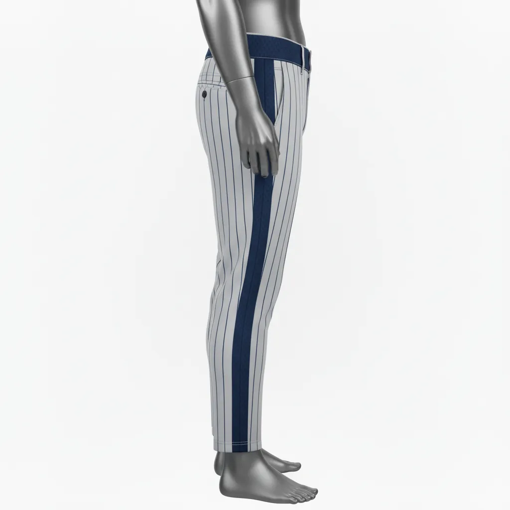 Custom Baseball Pants - Side View - KINEXA