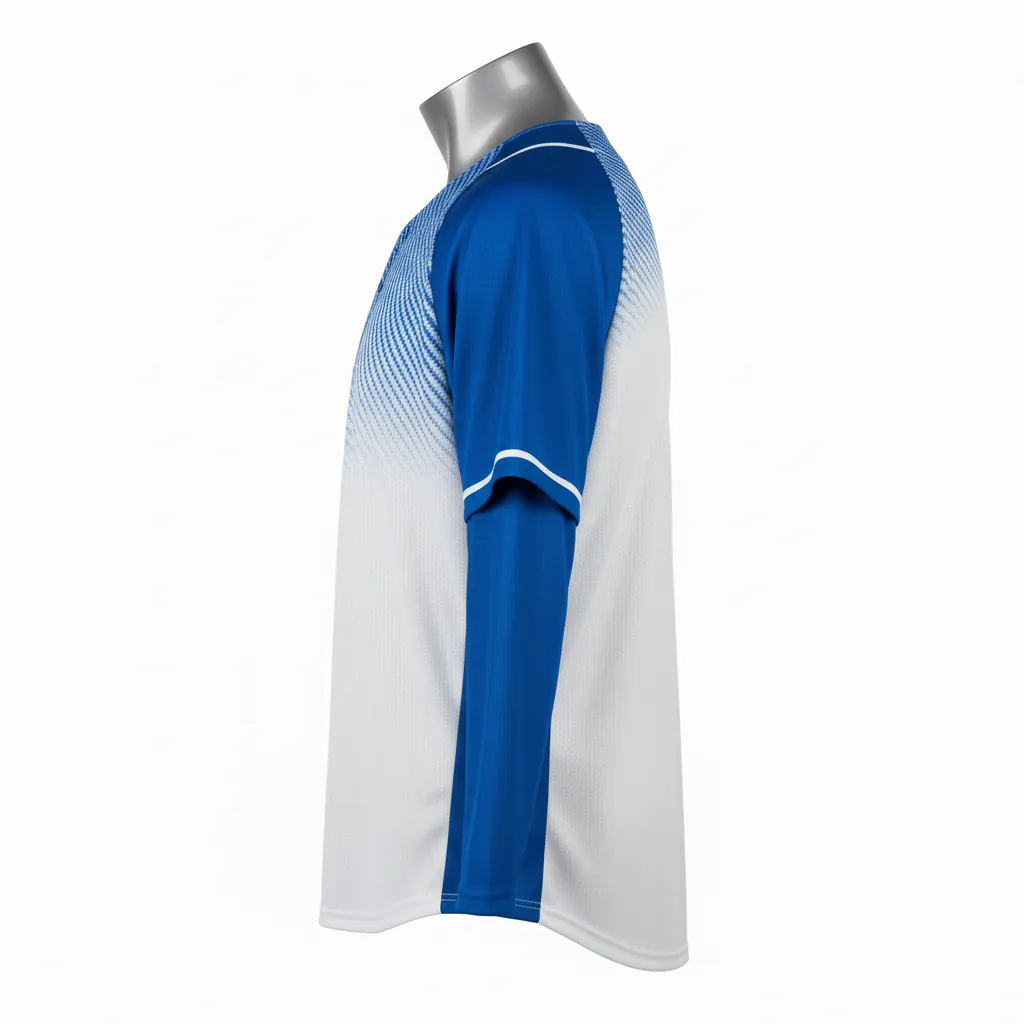 Custom Baseball Practice Jerseys - Side View - KINEXA