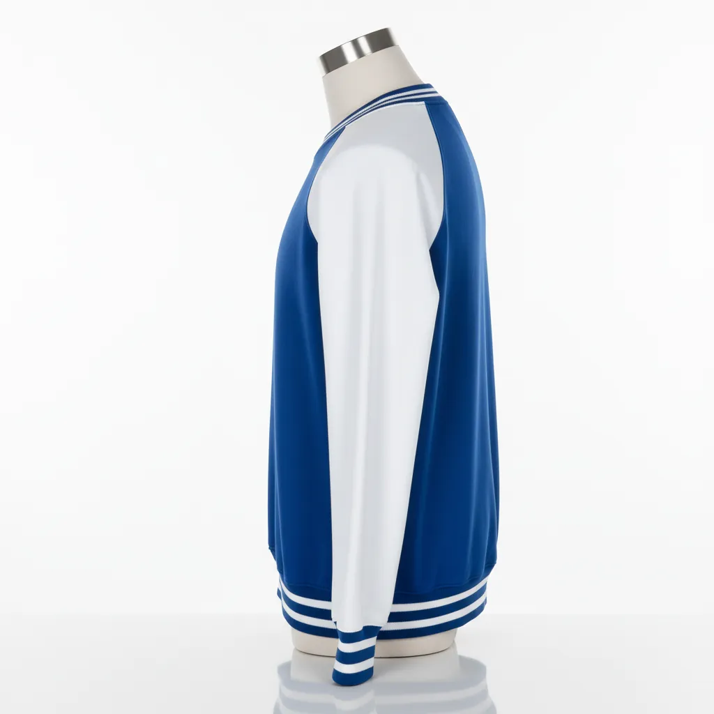 Custom Baseball Crewneck Sweatshirt - Back View - KINEXA