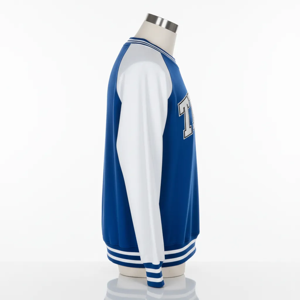 Custom Baseball Crewneck Sweatshirt - Side View - KINEXA