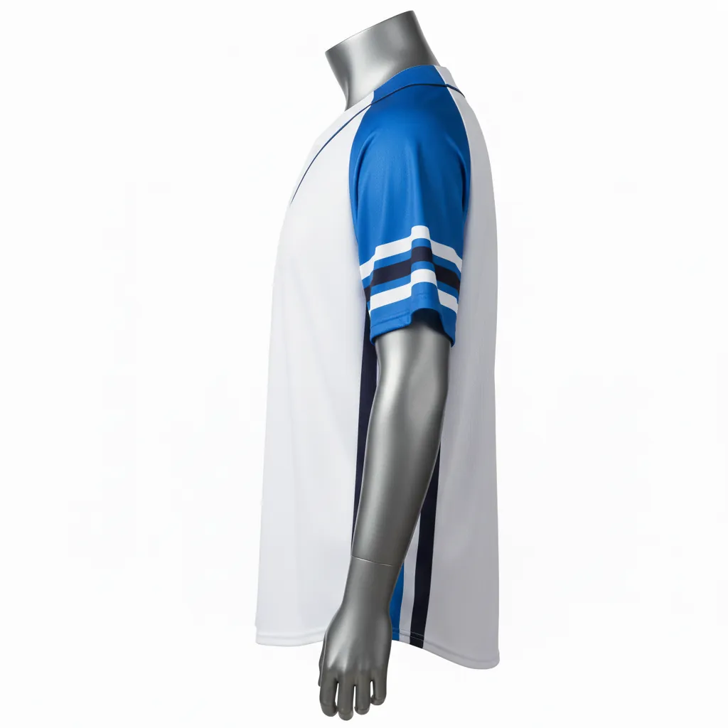 Custom Full Button Baseball Jerseys - Side View - KINEXA