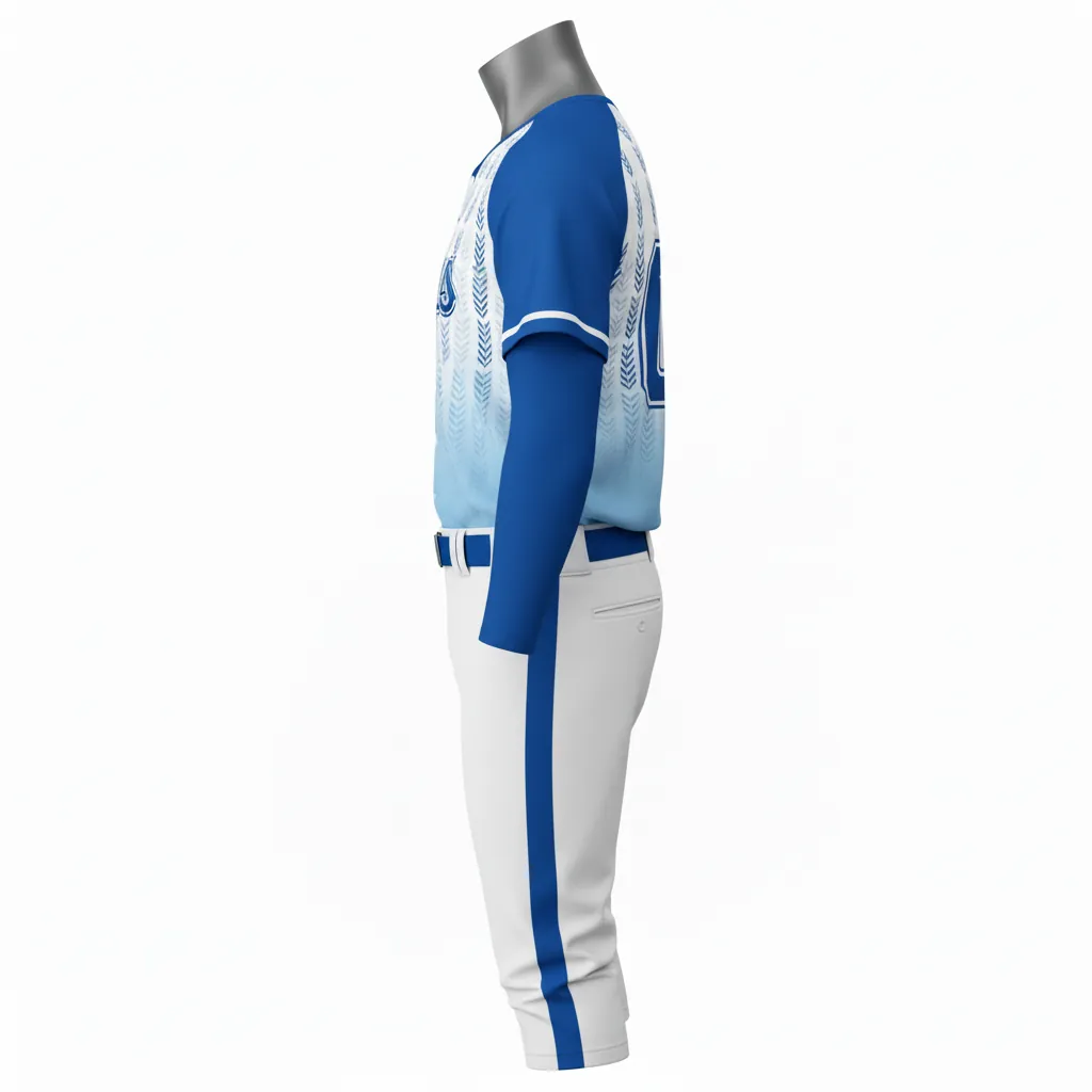 Custom Baseball Uniforms Set - Side View - KINEXA