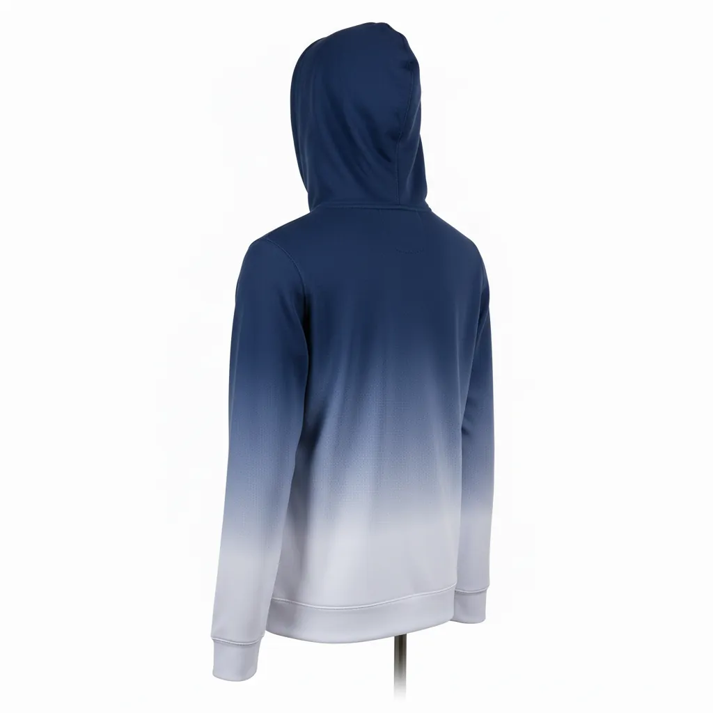 Custom Full Zip Baseball Hoodies - Back View - KINEXA