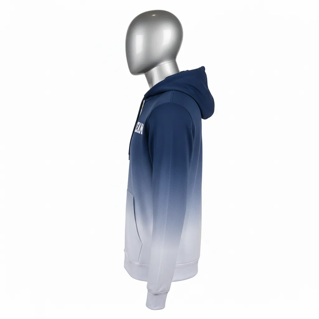 Custom Full Zip Baseball Hoodies - Side View - KINEXA