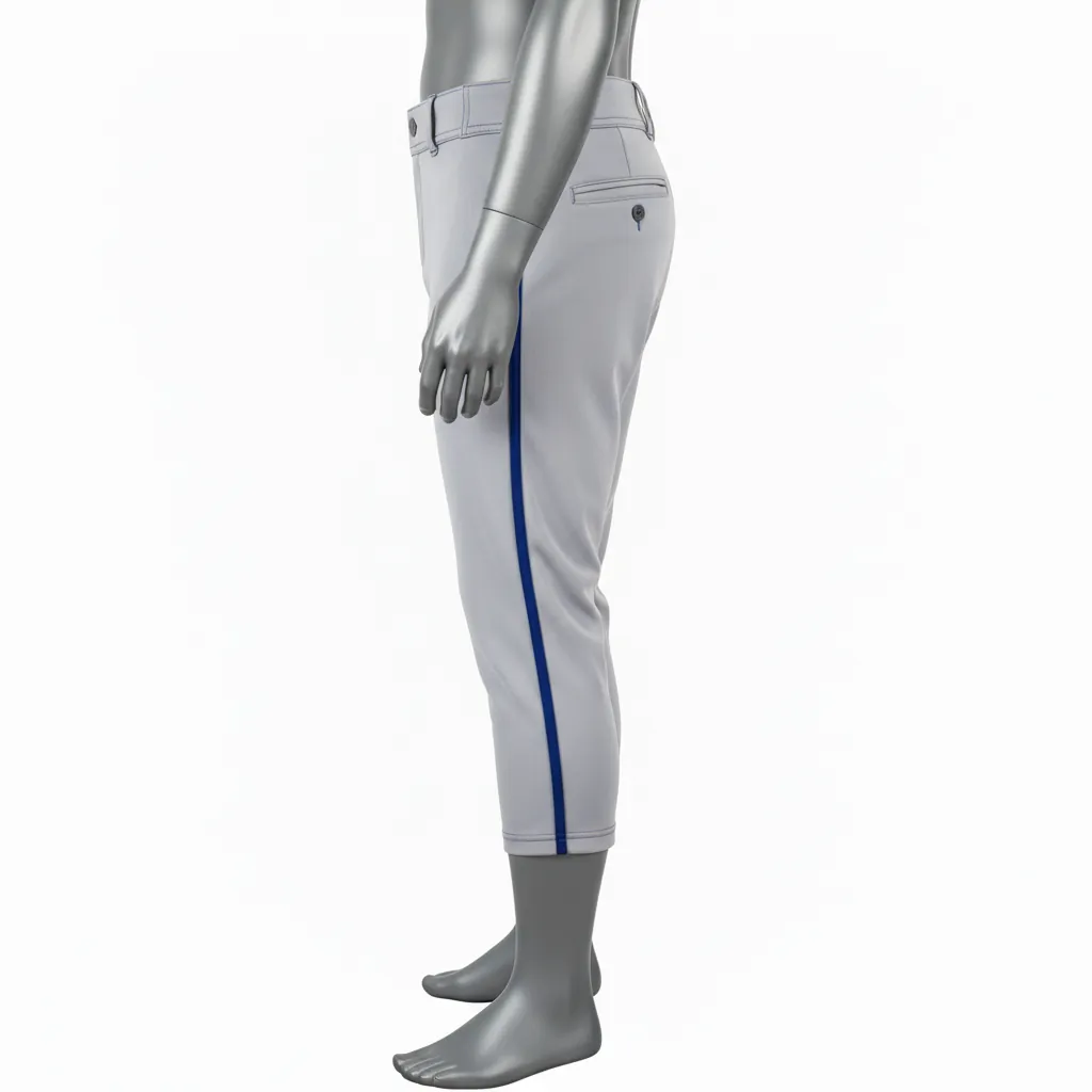 Custom Knicker Style Baseball Pants - Side View - KINEXA