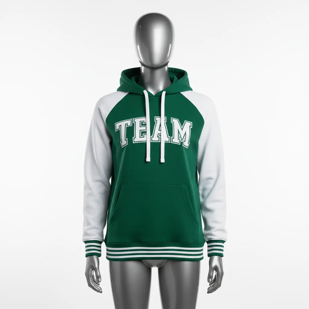 Custom Baseball Pullover Baseball Hoodie - Green - Forest Solid - Front View - Kinexa Sportswear
