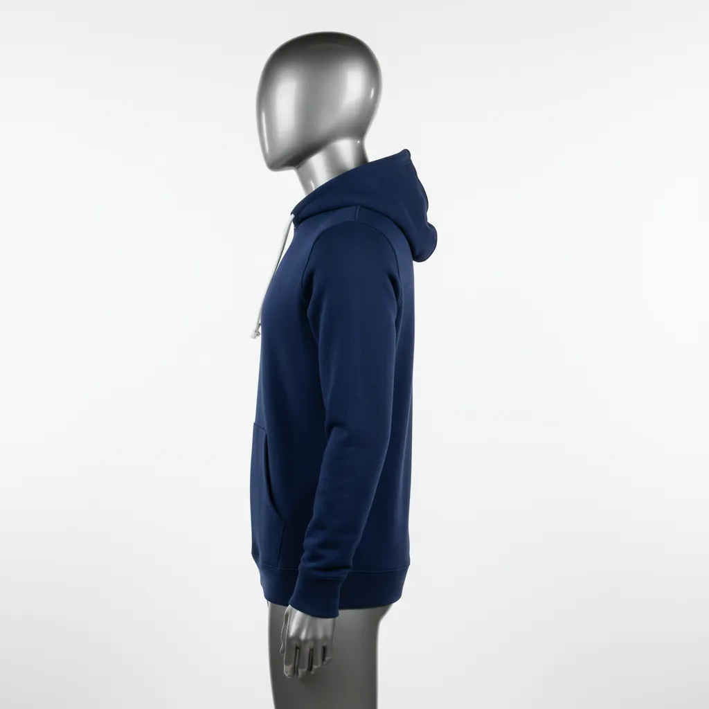 Custom Baseball Pullover Baseball Hoodie - Navy - Solid - Back View - Kinexa Sportswear