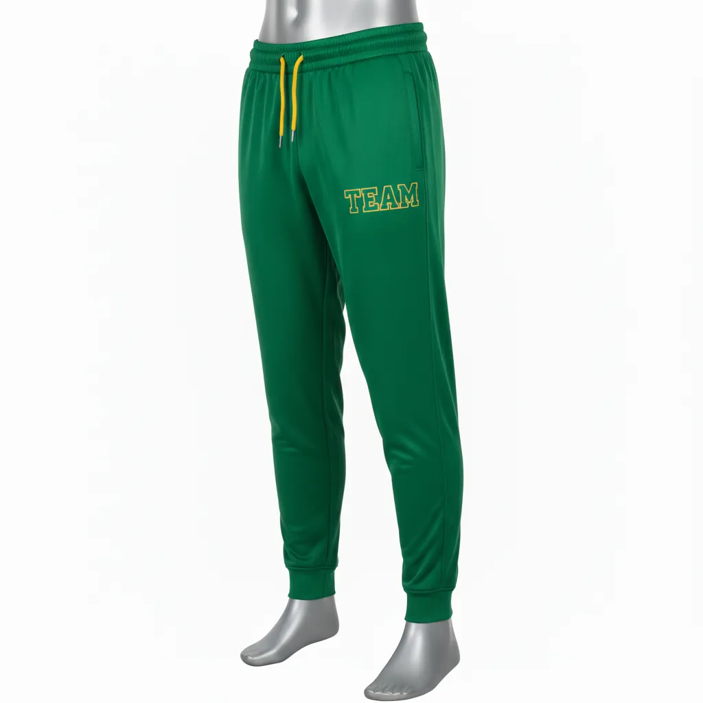 Custom Basketball Basketball Joggers - Green - Forest Solid - Front View - Kinexa Sportswear