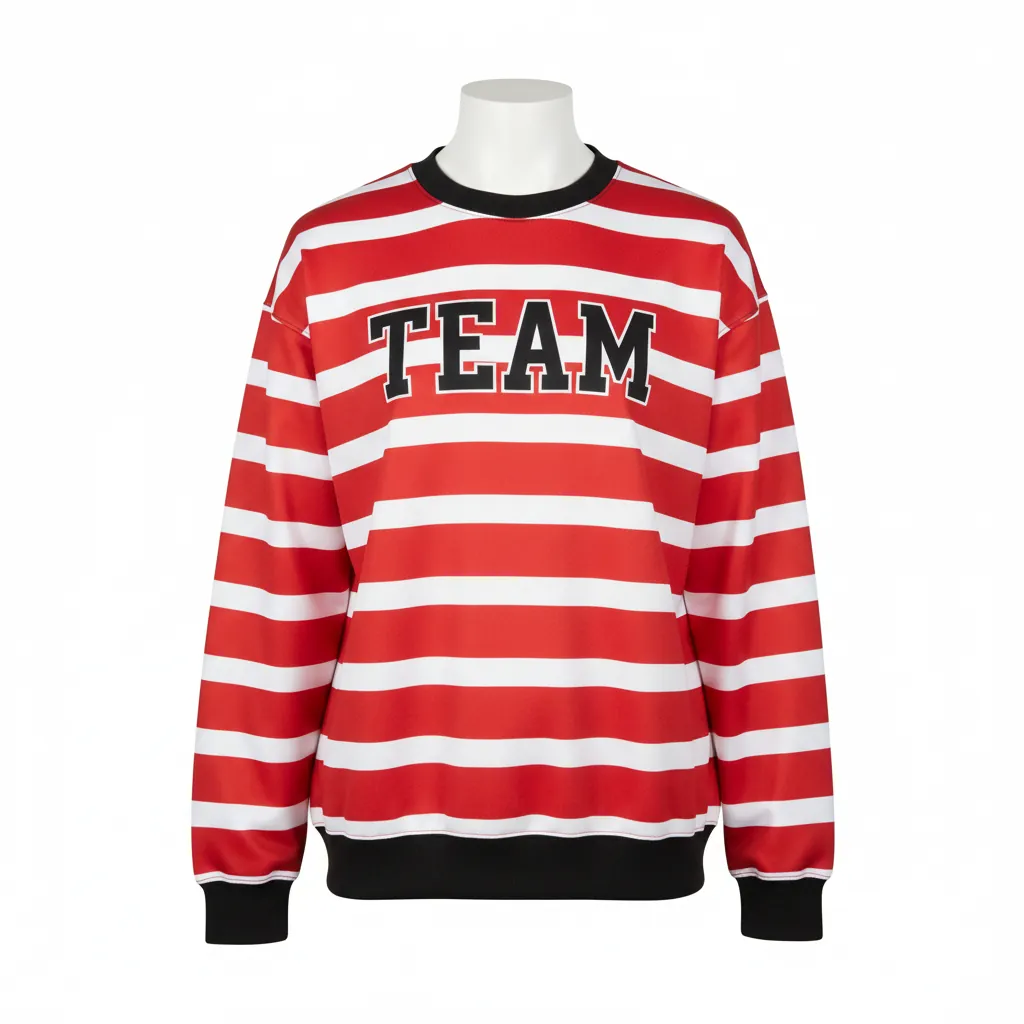 Custom Basketball Crewneck Sweatshirt - Custom Design - Badgers - Front View - Kinexa Sportswear