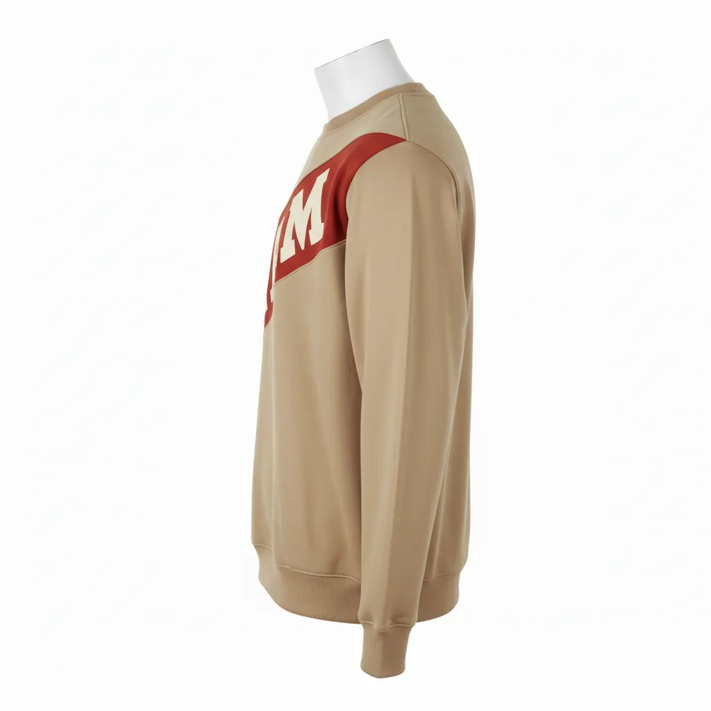 Custom Basketball Crewneck Sweatshirt - Custom Design - Coyotes - Side View - Kinexa Sportswear
