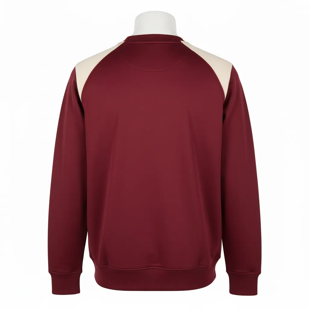 Custom Basketball Crewneck Sweatshirt - Custom Design - Mustangs Baskketball - Back View - Kinexa Sportswear