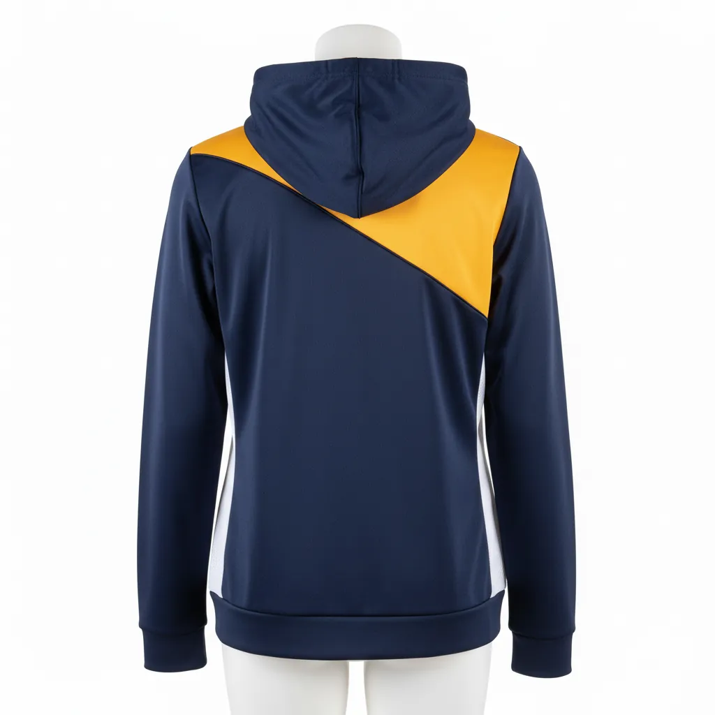 Custom Basketball Full Zip Basketball Hoodie - Custom Design - Eagles - Back View - Kinexa Sportswear