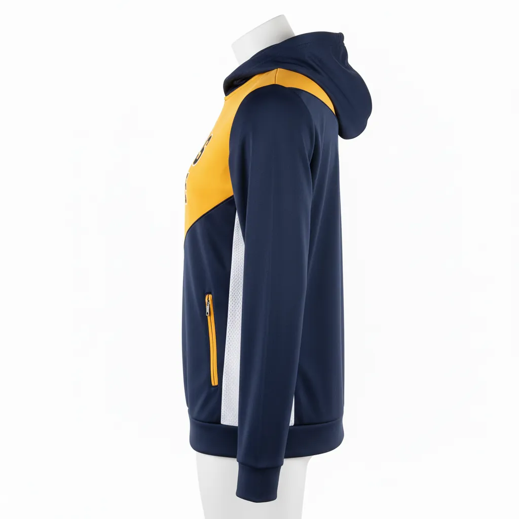 Custom Basketball Full Zip Basketball Hoodie - Custom Design - Eagles - Side View - Kinexa Sportswear