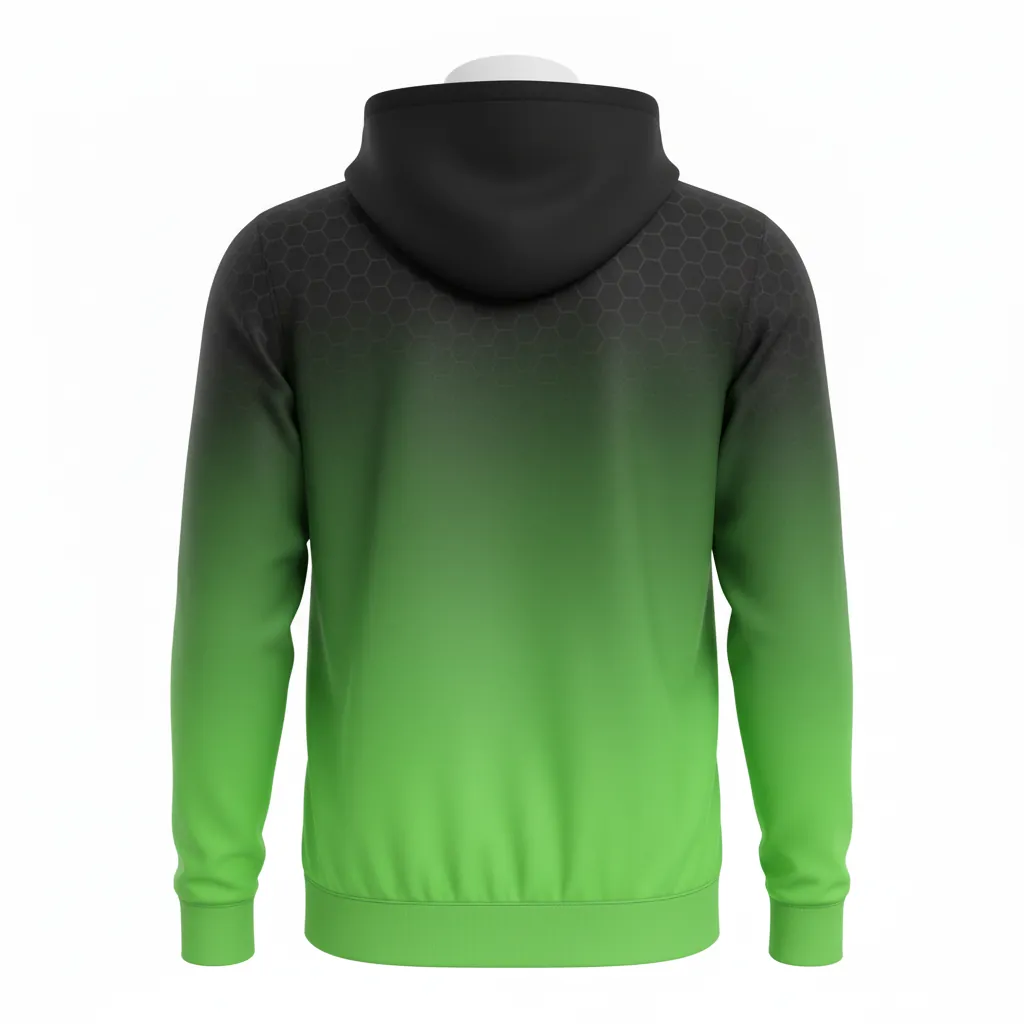 Custom Basketball Full Zip Basketball Hoodie - Custom Design - Storm - Back View - Kinexa Sportswear