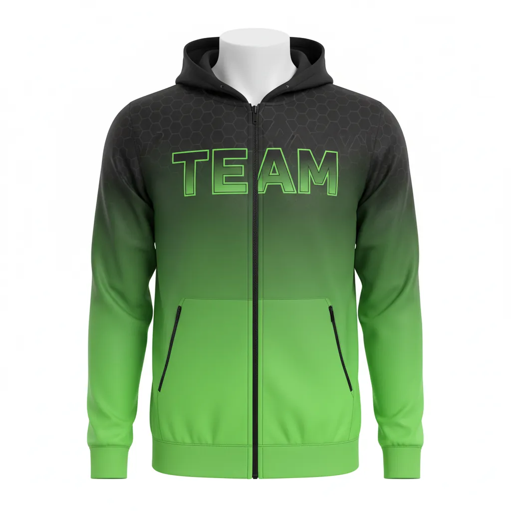 Custom Basketball Full Zip Basketball Hoodie - Custom Design - Storm - Front View - Kinexa Sportswear