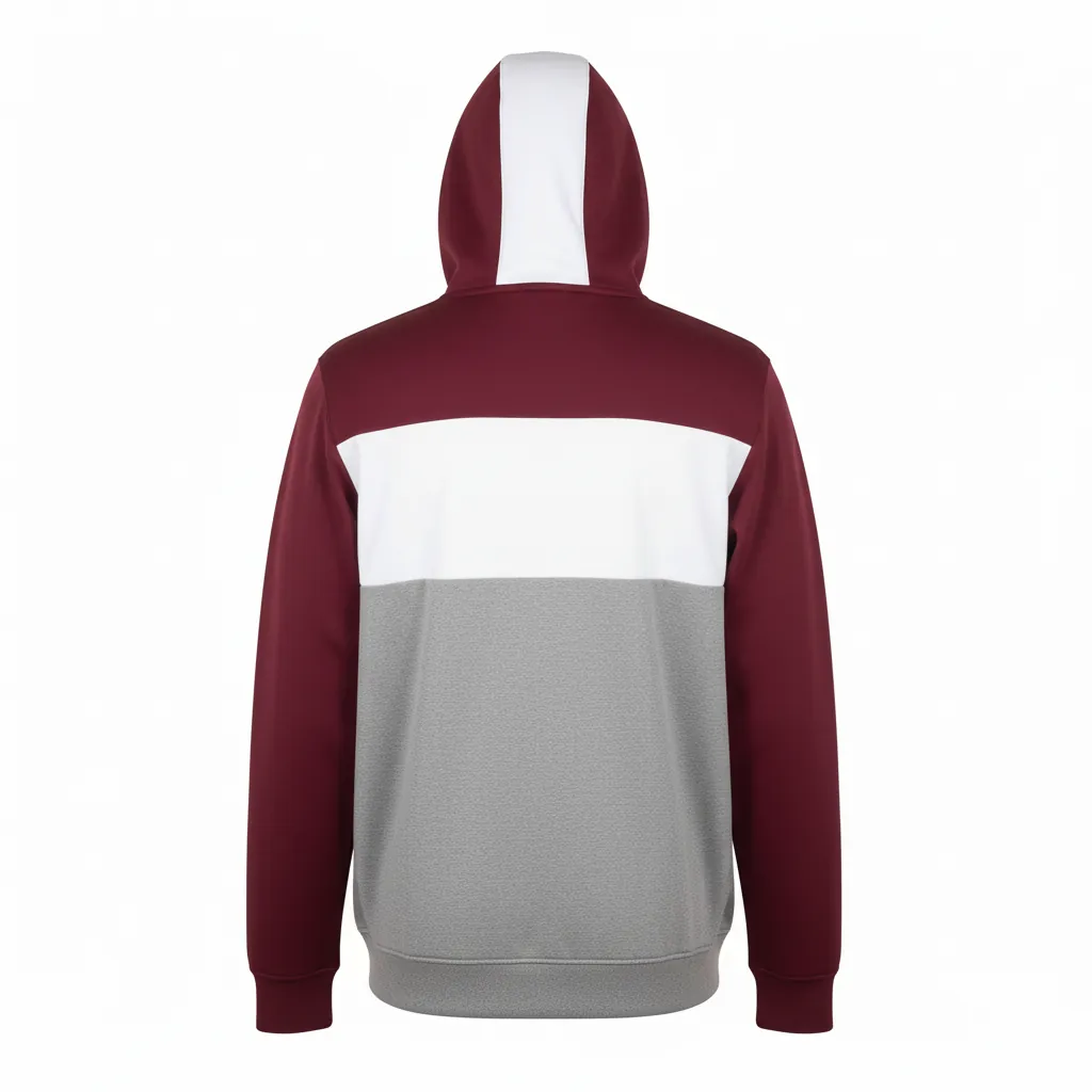 Custom Basketball Full Zip Hoodies - Back View - KINEXA