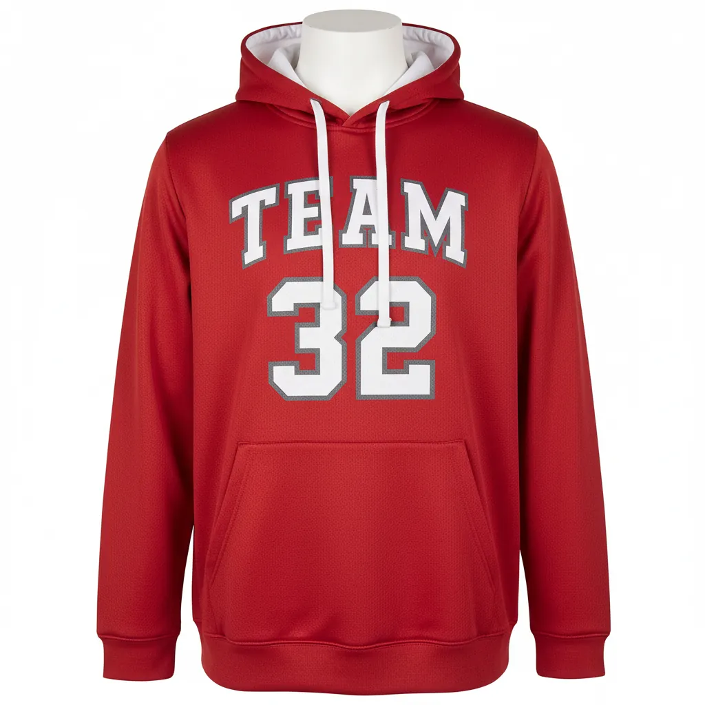 Custom Basketball Pullover Basketball Hoodie - Custom Design - Cardinals - Front View - Kinexa Sportswear