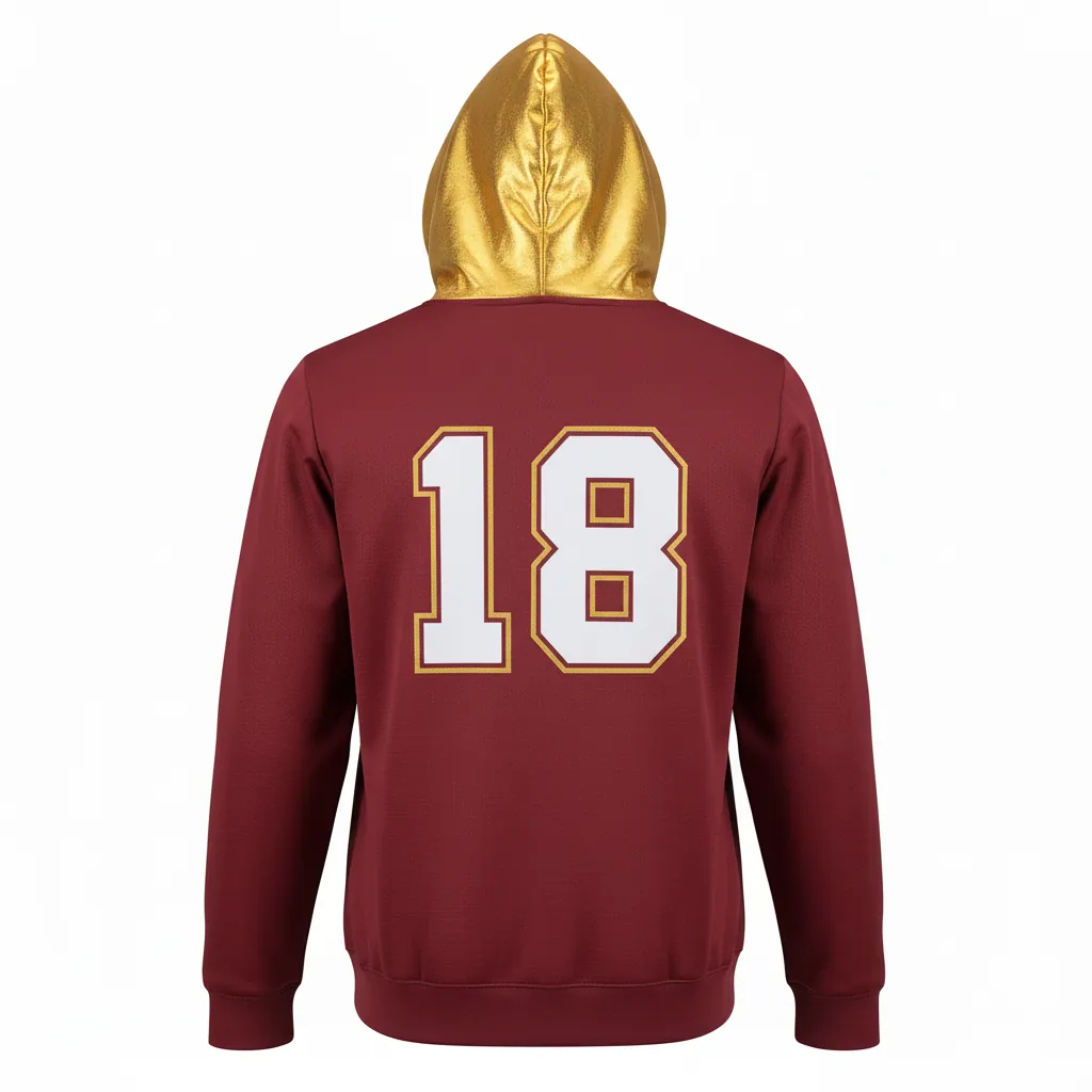 Custom Basketball Pullover Basketball Hoodie - Custom Design - Falcons - Back View - Kinexa Sportswear