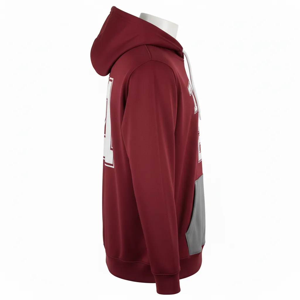 Custom Basketball Pullover Basketball Hoodie - Custom Design - Lions - Side View - Kinexa Sportswear
