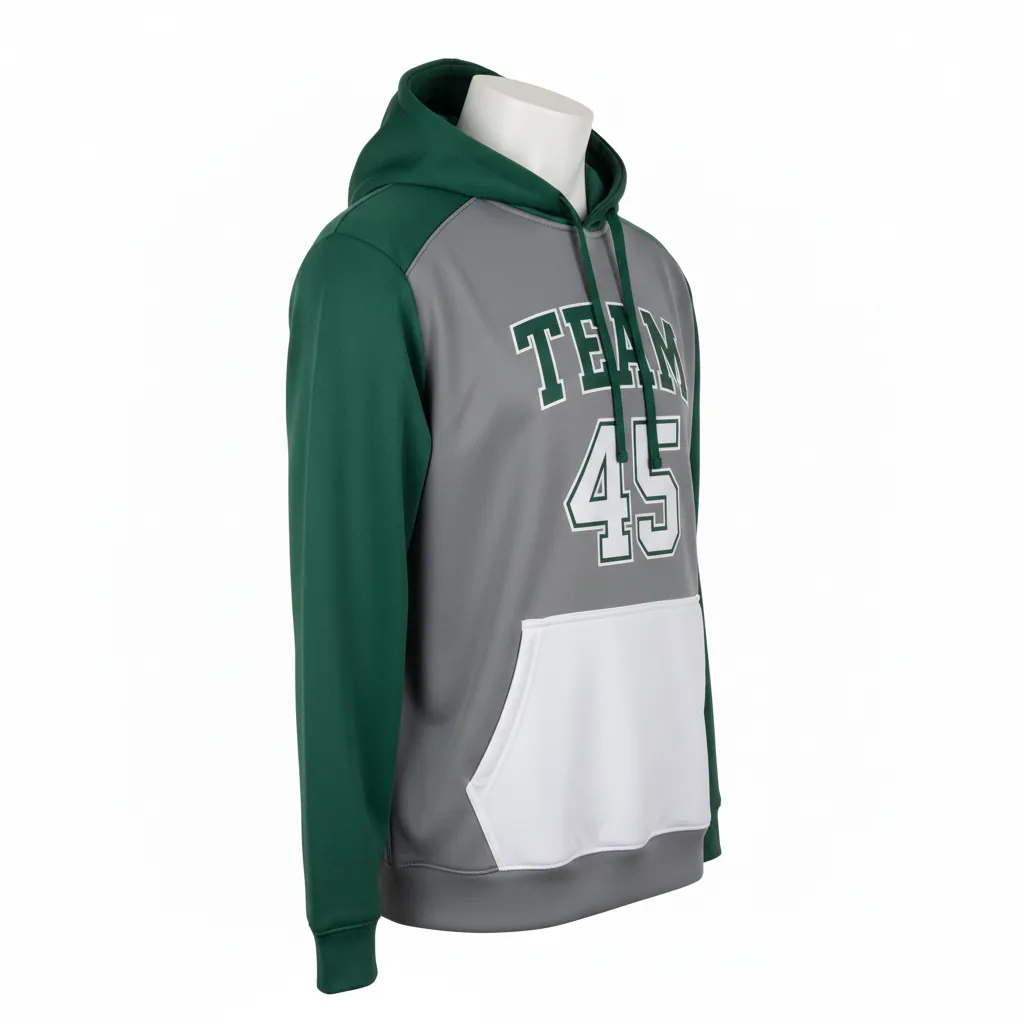 Custom Basketball Pullover Hoodies - Side View - KINEXA