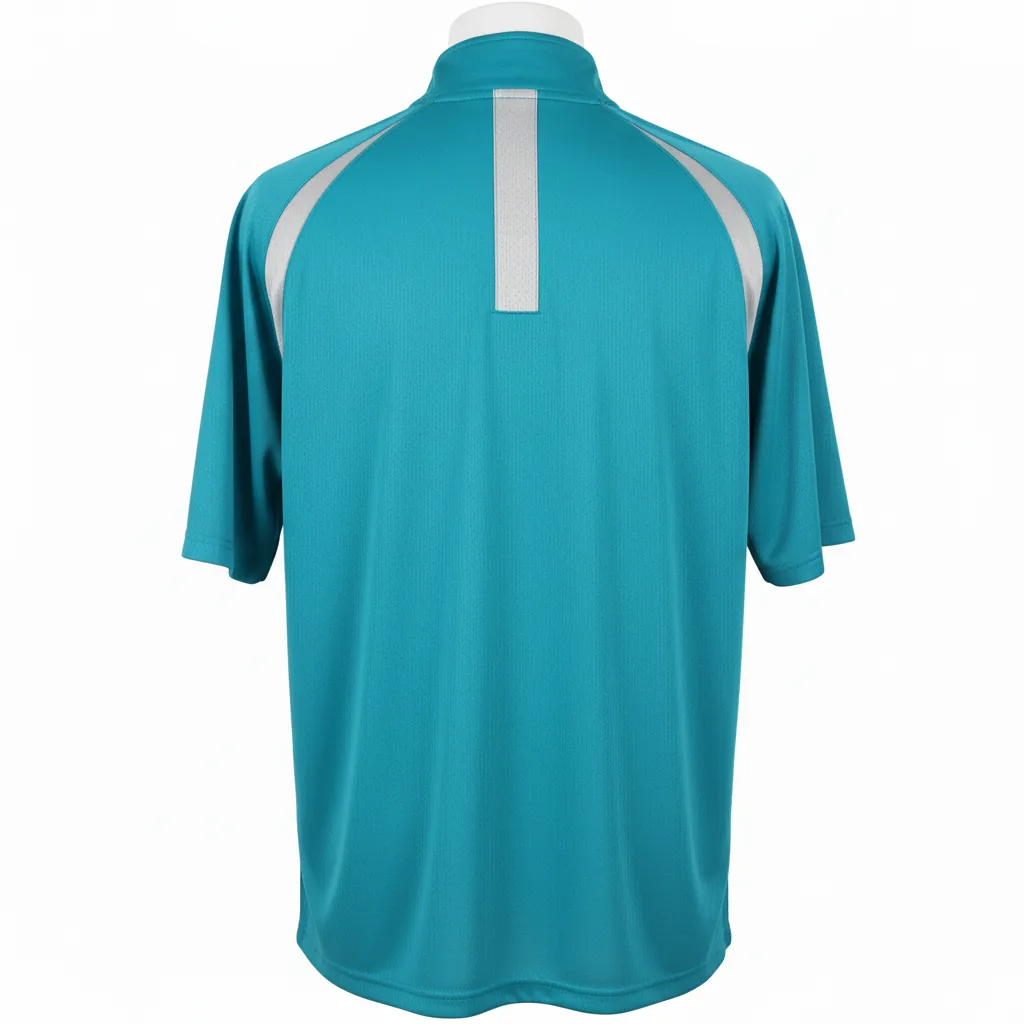 Custom Basketball Quarter Zip Practice Jersey - Custom Design - Barracudas - Back View - Kinexa Sportswear
