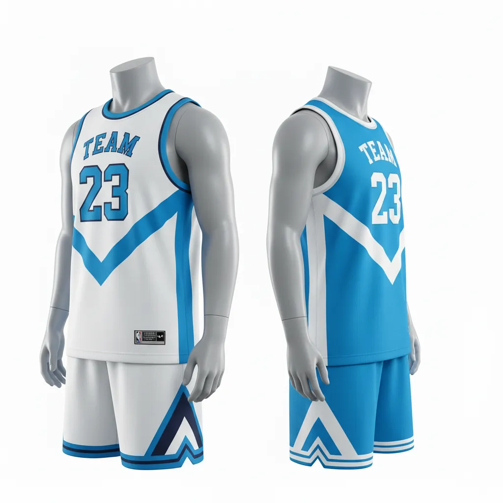 Custom Reversible Basketball Uniforms - Side View - KINEXA