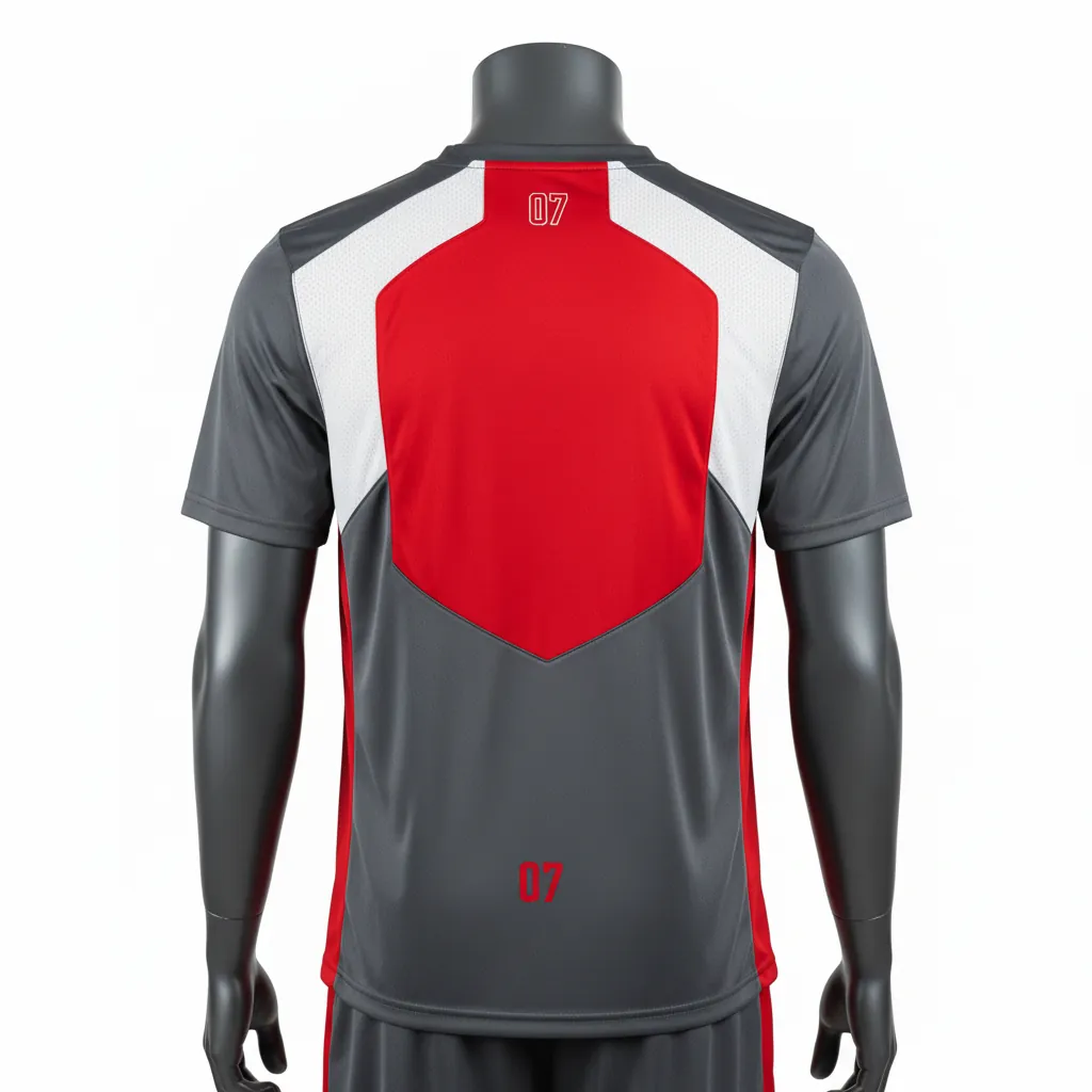 Custom Basketball Short Sleeve Practice T Shirt - White - Graphite Angular - Back View - Kinexa Sportswear