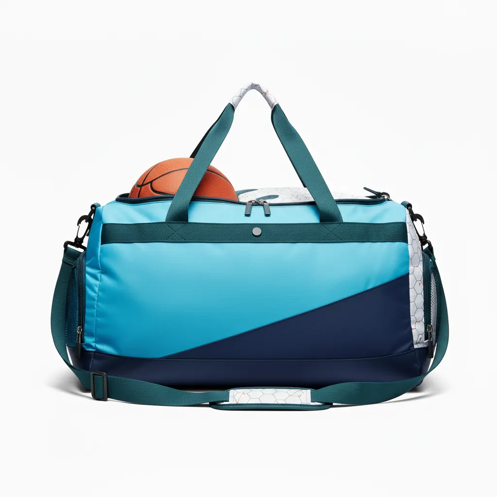 Custom Basketball Team Duffle Bags - Back View - KINEXA