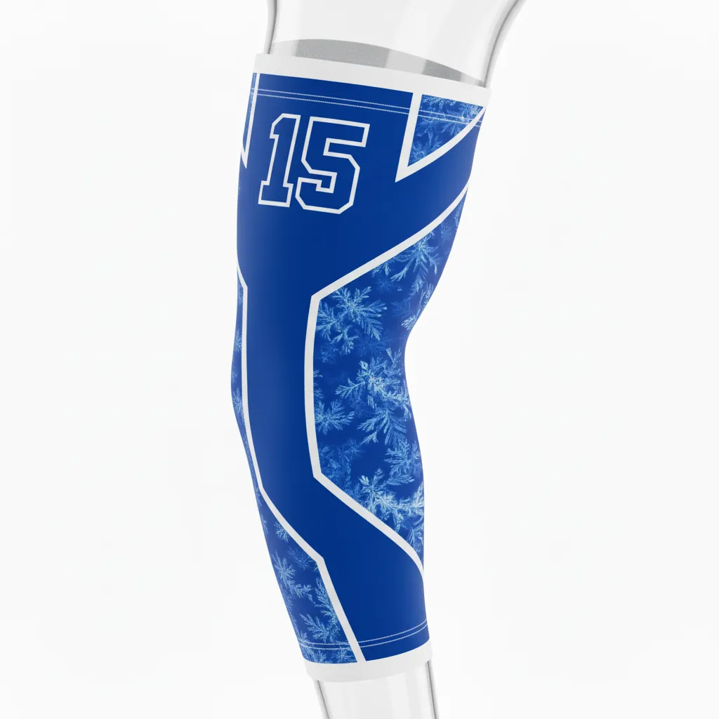 Custom Esports Arm Sleeve - Blue, White - All Blacks Royal - Back View - Kinexa Sportswear