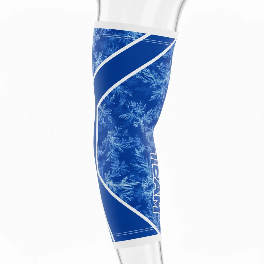 Custom Esports Arm Sleeve - Blue, White - All Blacks Royal - Front View - Kinexa Sportswear