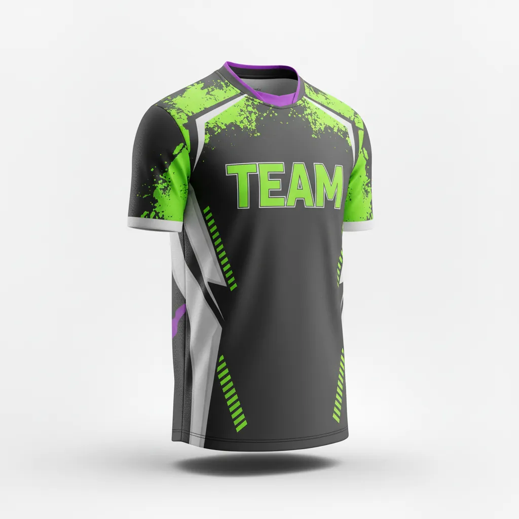 Custom Esports Esports Jersey - Yellow, White - Pro All Blacks Electric - Front View - Kinexa Sportswear