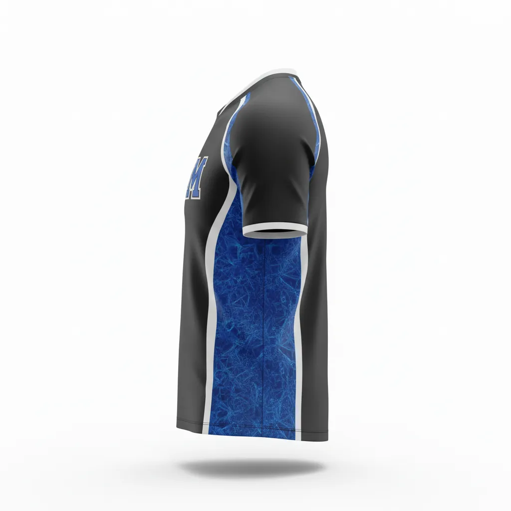 Custom Esports Esports Jersey - Blue, White - Pro All Blacks Royal - Side View - Kinexa Sportswear