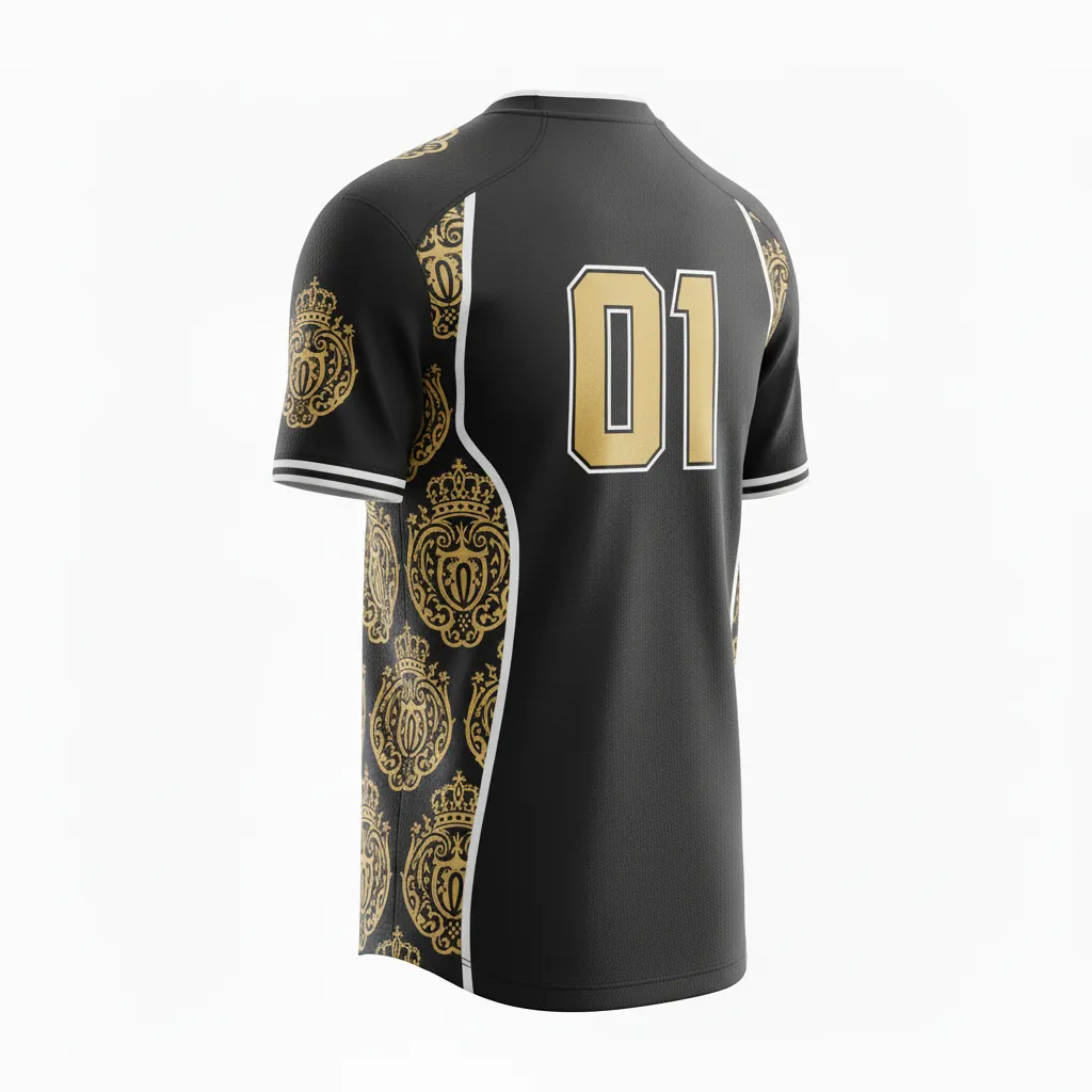 Custom Esports Esports Jersey - Gold, White - Pro All Blacks Vegas - Back View - Kinexa Sportswear