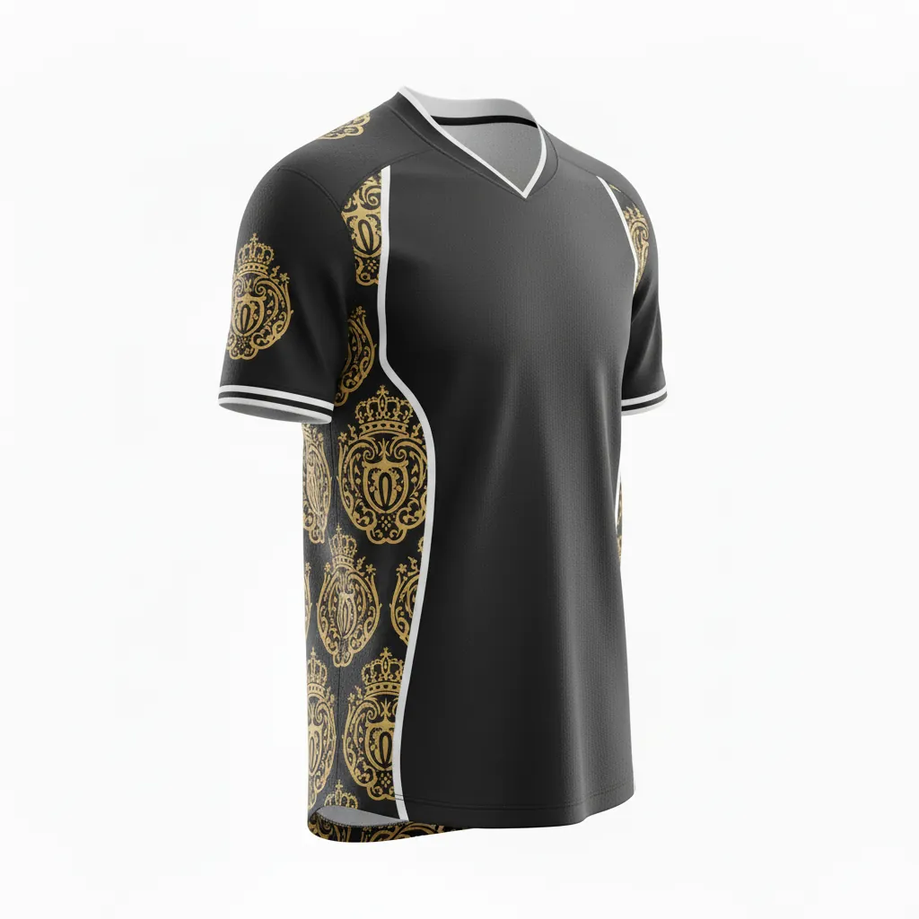 Custom Esports Esports Jersey - Gold, White - Pro All Blacks Vegas - Side View - Kinexa Sportswear
