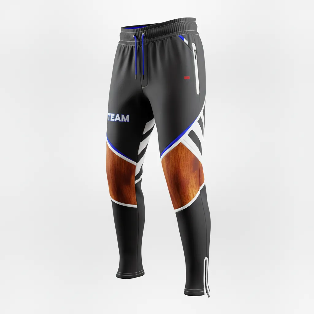 Custom Esports Esports Pant - Silver, Purple - Perf All Blacks Cyber - Front View - Kinexa Sportswear