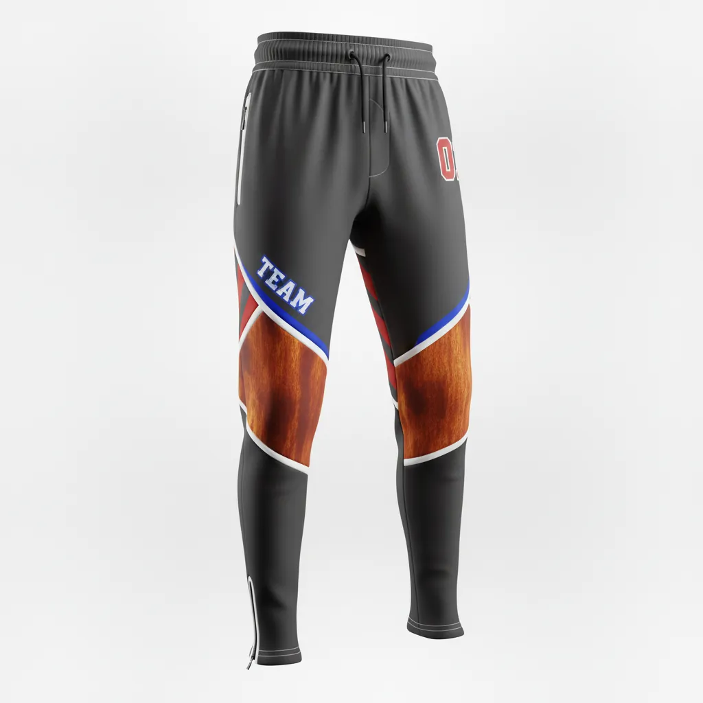 Custom Esports Esports Pant - White, Blue - Perf All Blacks Electric - Front View - Kinexa Sportswear
