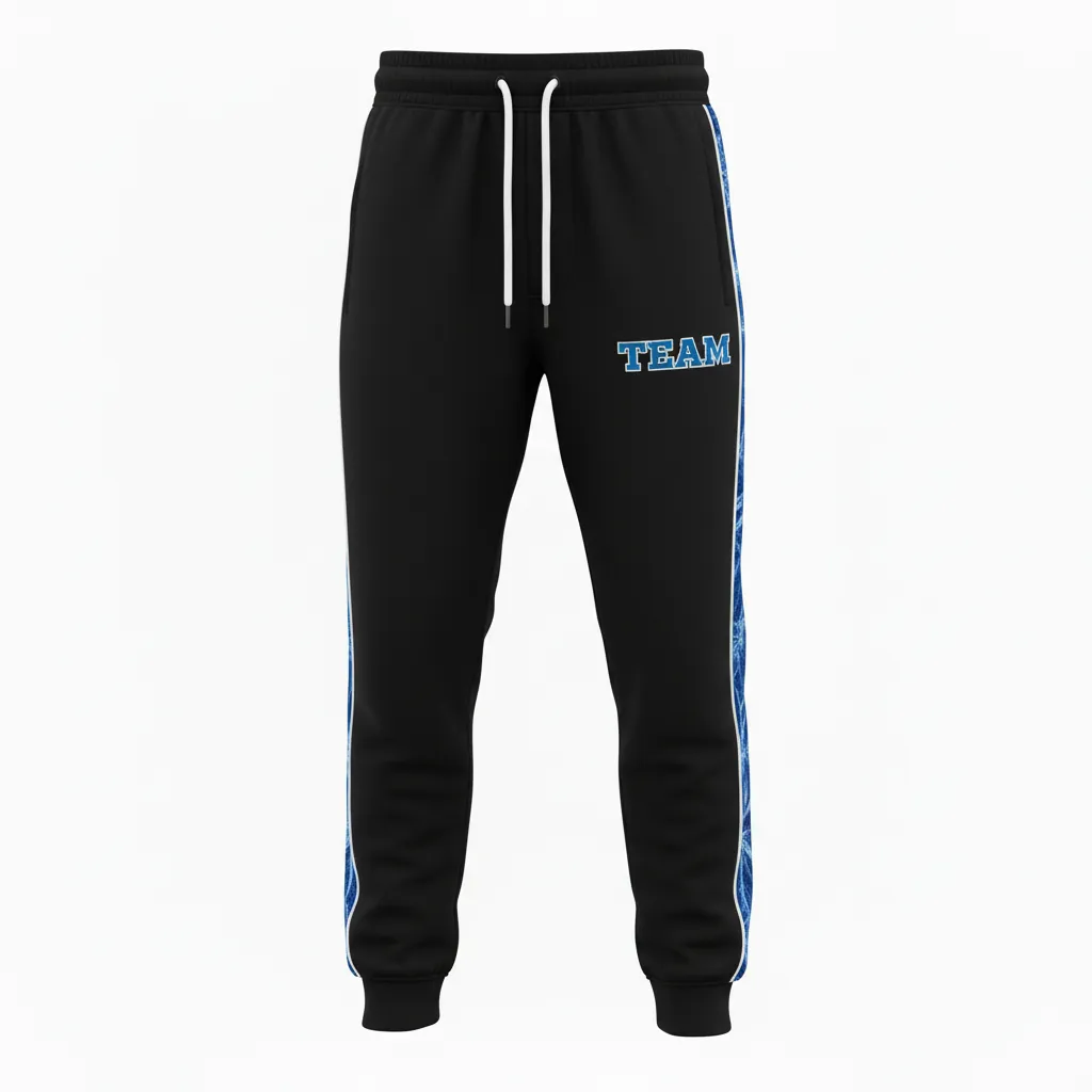 Custom Esports Jogger Pant - Teal, White - All Blacks - Front View - Kinexa Sportswear