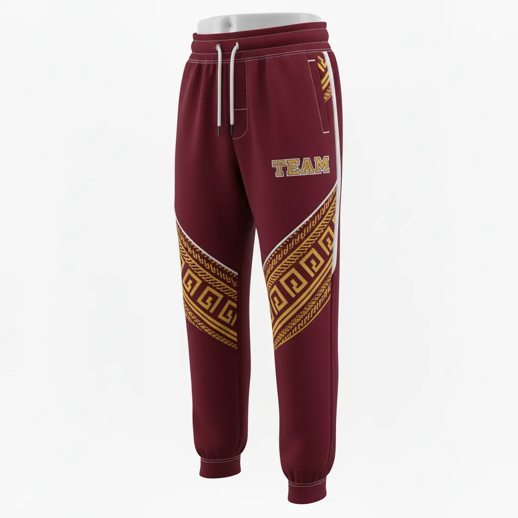 Custom Esports Jogger Pant - Gold, White - All Blacks Vegas - Front View - Kinexa Sportswear