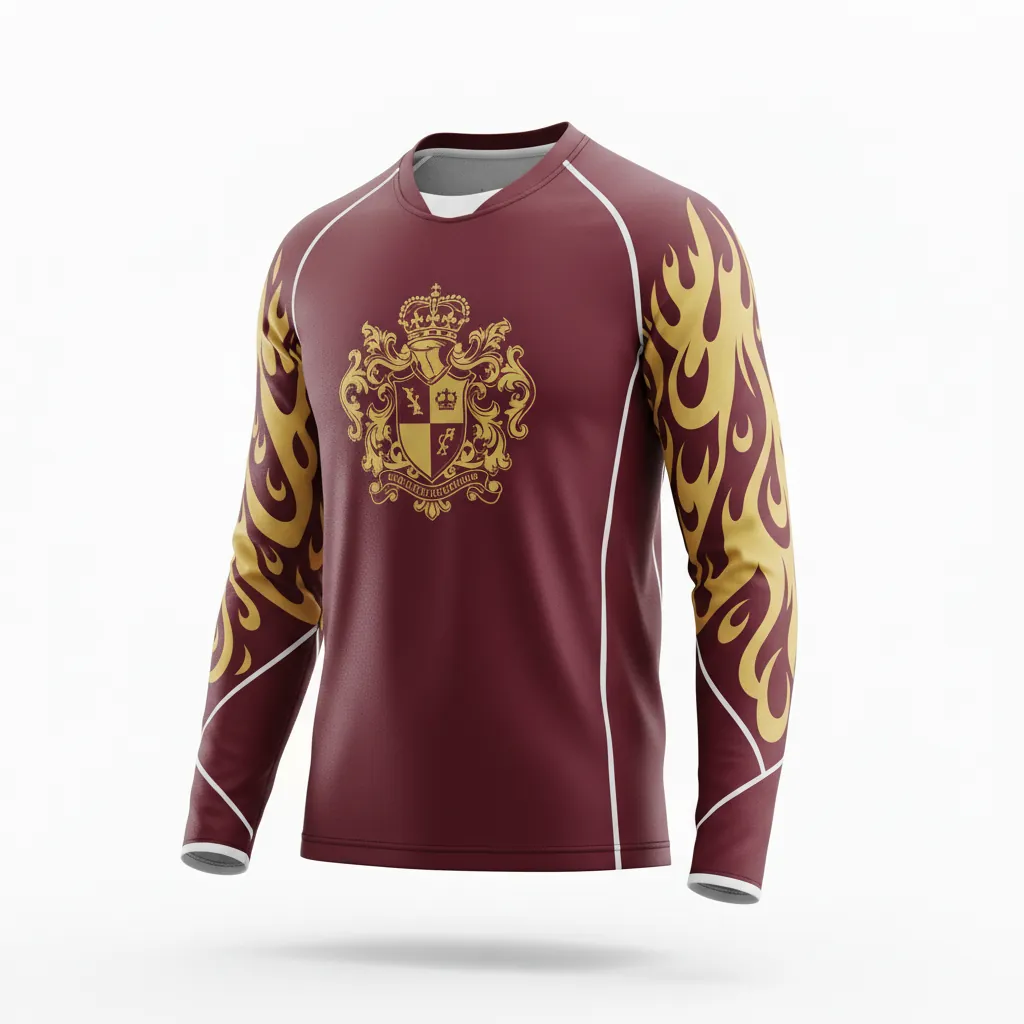 Custom Esports Long Sleeve Esports Jersey - Gold, White - Ls All Blacks Vegas - Side View - Kinexa Sportswear