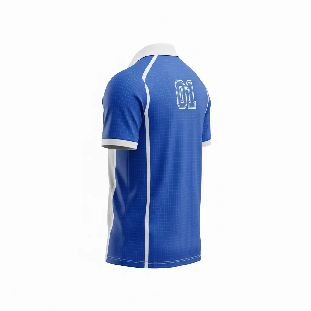 Custom Esports Performance Polo Shirts - Back View - KINEXA
