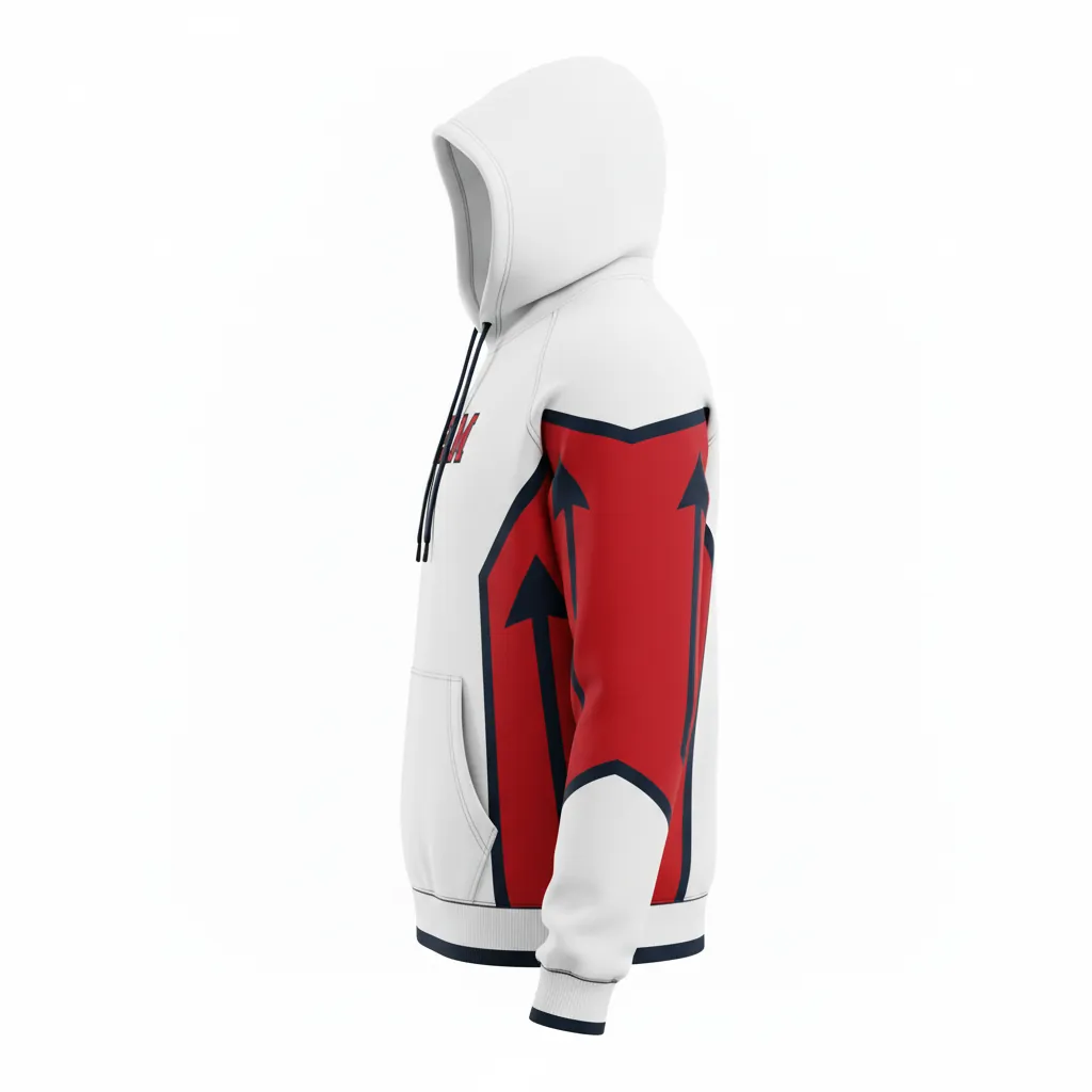 Custom Esports Pullover Hoodies - Side View - KINEXA
