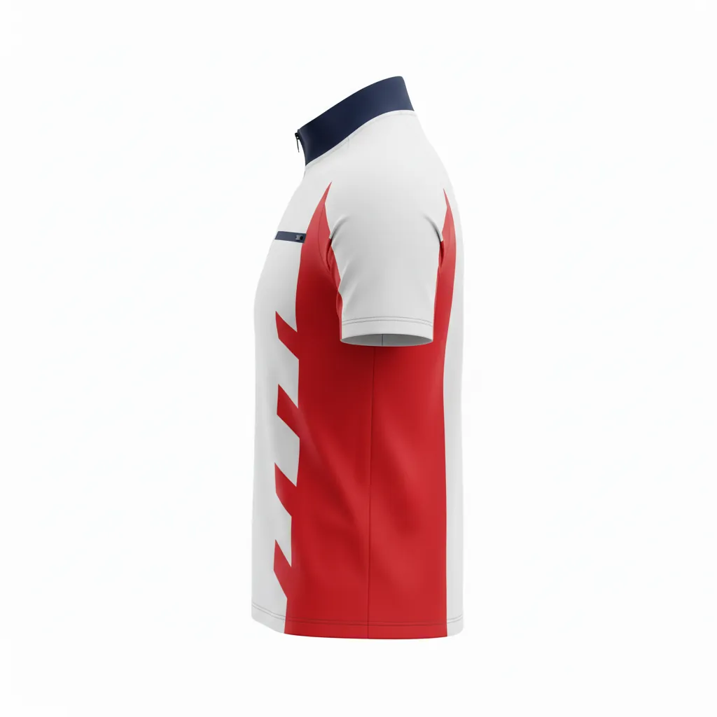 Custom Esports Quarter Zipper Jerseys - Side View - KINEXA