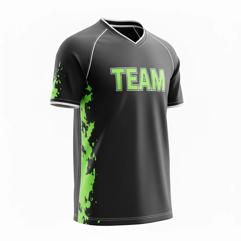 Custom Esports Short Sleeve Esports Jersey - Yellow, White - Ss All Blacks Electric - Front View - Kinexa Sportswear