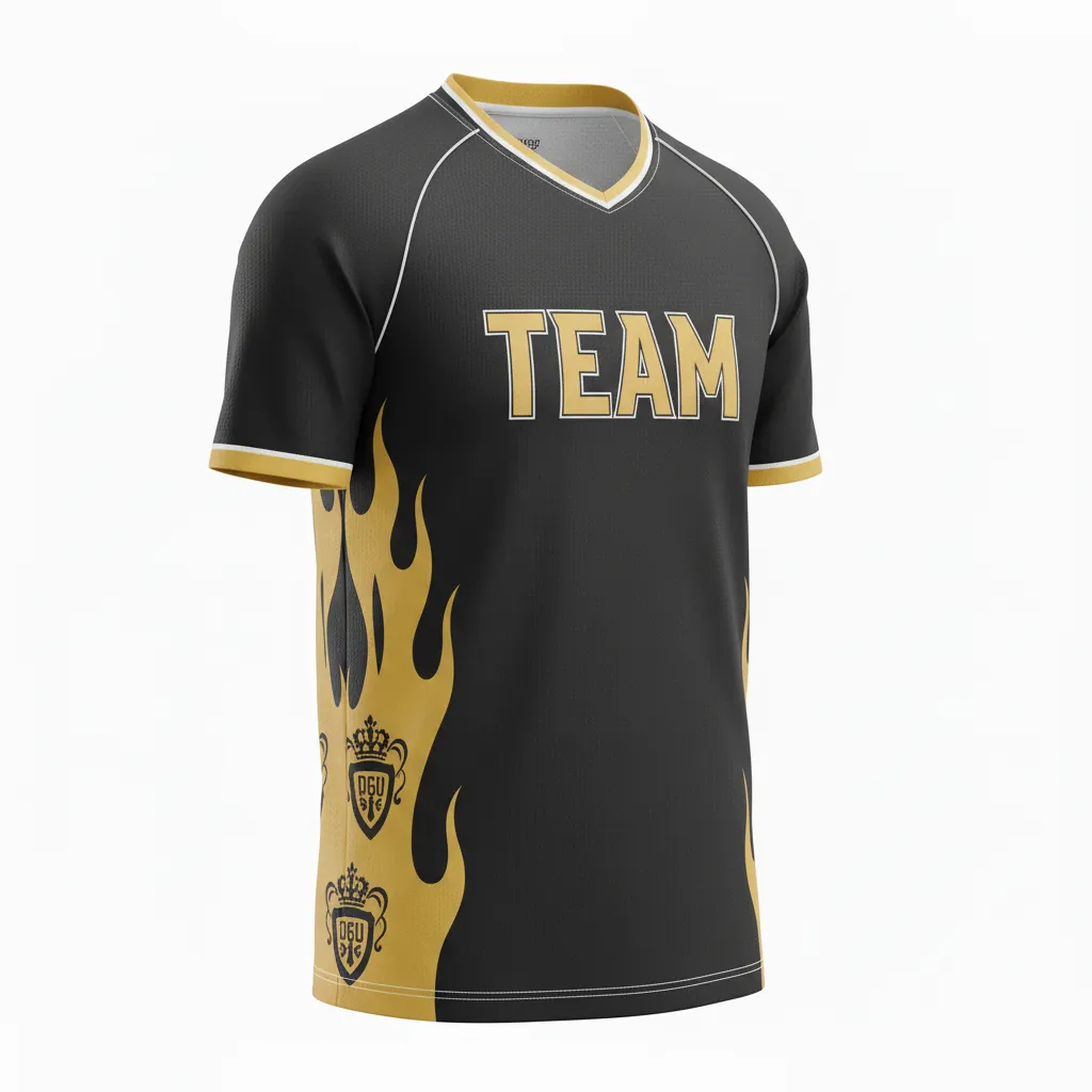 Custom Esports Short Sleeve Esports Jersey - Gold, White - Ss All Blacks Vegas - Front View - Kinexa Sportswear