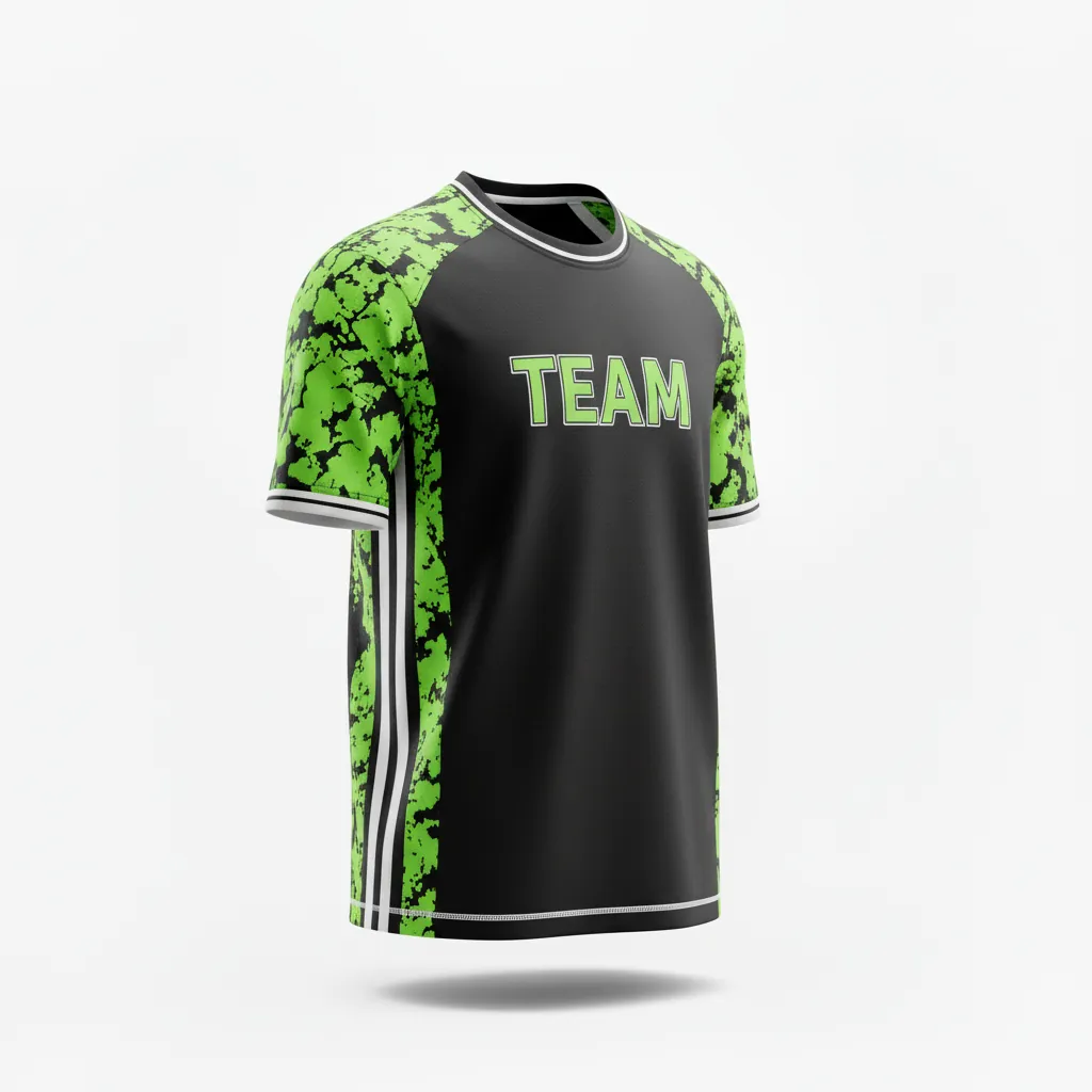 Custom Esports Short Sleeve T Shirt - Yellow, White - Ss Tshirt All Blacks Electric - Front View - Kinexa Sportswear